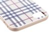 Ốp lưng iPhone 7 - iPhone 8 Viền nhôm lưng in hình COSANO SR161109 Carô Nâu