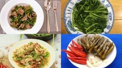  Tổng hợp các món ăn từ rau muống thơm ngon đơn giản ai cũng làm được 