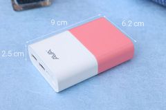  Pin sạc dự phòng Polymer 10000mAh AVA Pilot Trắng Hồng 