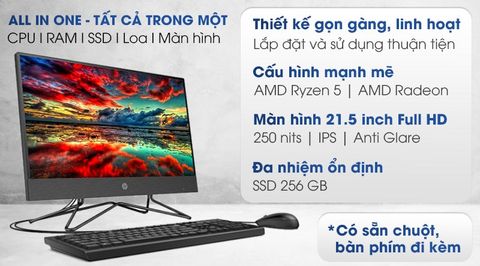 HP 205 Pro G4 AIO R5 4500U/8GB/256GB/21.5 inch (31Y60PA)