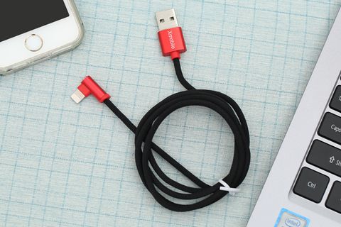 Cáp Lightning 1m Xmobile L-bending Đen