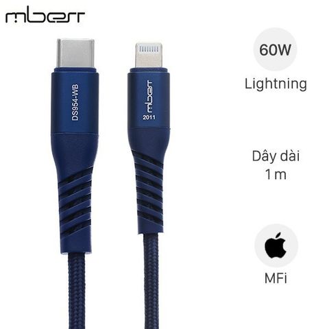 Cáp Type C - Lightning MFI 1m Mbest DS954