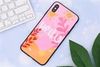 Ốp lưng iPhone XS Max nhựa cứng viền dẻo Tempered glass OSMIA CKAC306 Hello hồng