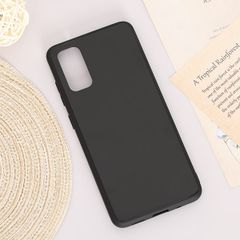  Ốp lưng Galaxy S20 nhựa cứng viền dẻo Tempered Glass Silk OSMIA Đen 