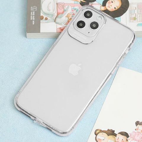 Ốp lưng iPhone 11 Pro Nhựa cứng viền dẻo Metalic MEEKER Silver