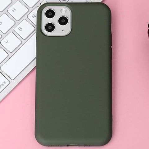 Ốp lưng iPhone 11 Pro Nhựa dẻo Artifical Silicon Emboss printing MEEKER Xanh bóng đêm