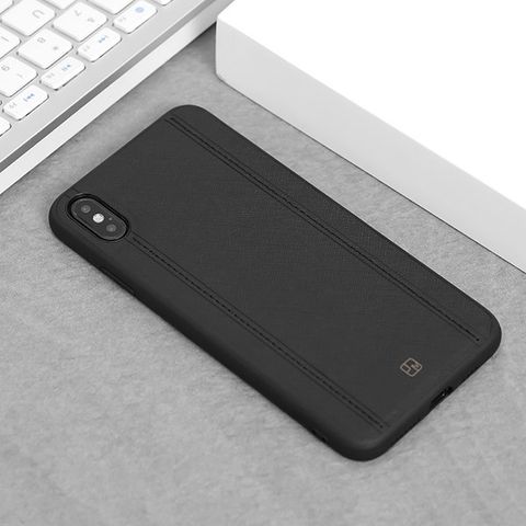 Ốp lưng iPhone Xs Max Nhựa dẻo Bistich case JM Đen