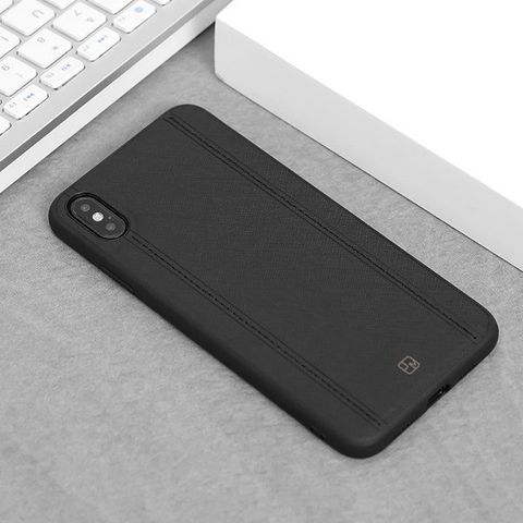 Ốp lưng iPhone Xs Max Nhựa dẻo Bistich case JM Đen
