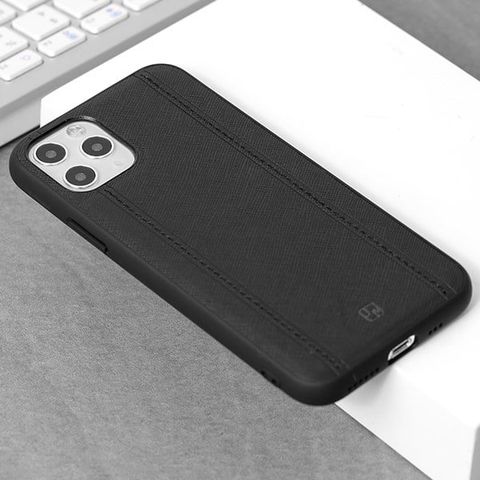 Ốp lưng iPhone 11 Pro Nhựa dẻo Bistich case JM Đen