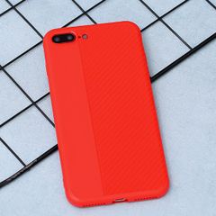  Ốp lưng iPhone 7 Plus/ 8 Plus nhựa dẻo Carbon Mix OSMIA Đỏ 