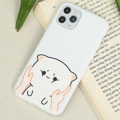  Ốp lưng iPhone 11 Pro Nhựa dẻo UV printing OSMIA CKTG538 Mèo Trắng 
