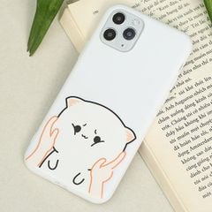  Ốp lưng iPhone 11 Pro Nhựa dẻo UV printing OSMIA CKTG538 Mèo Trắng 