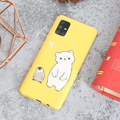 Ốp lưng Galaxy A71 nhựa dẻo Emboss Prining OSMIA CN15200108 Cánh cụt
