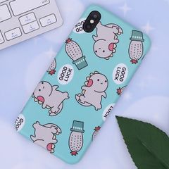  Ốp lưng iPhone XS Max nhựa dẻo Matte IMD COSANO CN2190926 Dino Xanh 