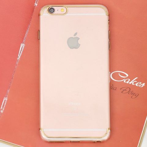 Ốp lưng iPhone 6 Plus - 6s Plus nhựa dẻo Electroplate case 2 OSMIA Gold