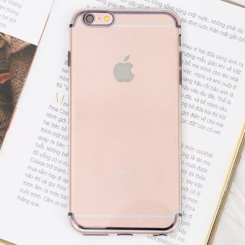 Ốp lưng iPhone 6 Plus - 6s Plus nhựa dẻo Electroplate case 2 OSMIA Đen