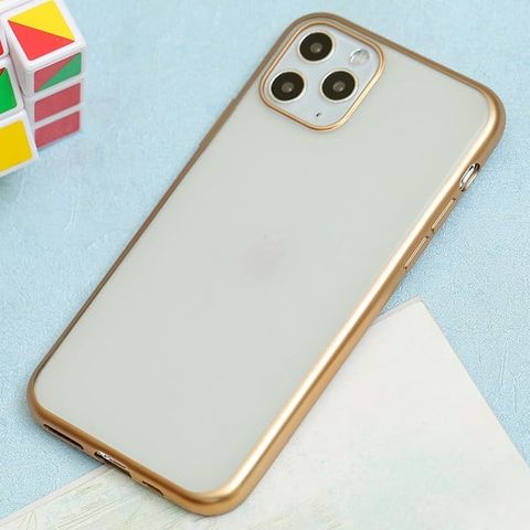 Ốp lưng iPhone 11 Pro nhựa dẻo Electroplating Matte TPU COSANO Gold