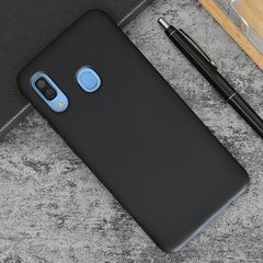  Ốp lưng Galaxy A30 nhựa dẻo Fake Silicon JM Đen 