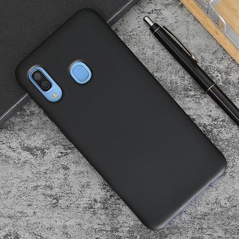 Ốp lưng Galaxy A30 nhựa dẻo Fake Silicon JM Đen