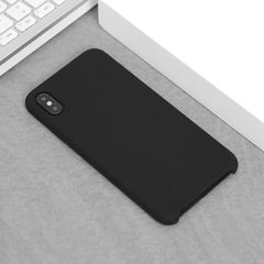  Ốp lưng iPhone Xs Max Nhựa dẻo Liquid silicone B JM Đen 