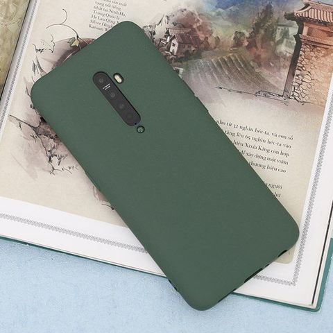 Ốp lưng Oppo reno2 nhựa dẻo Sand TPU JM Xanh lá