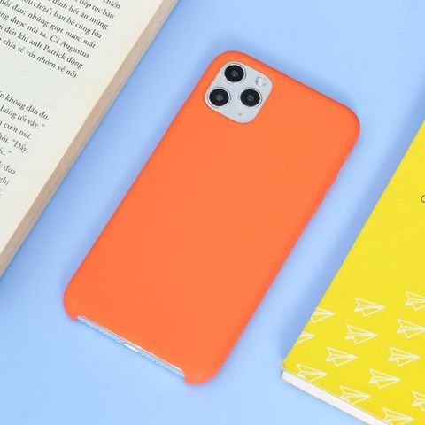 Ốp lưng iPhone 11 Pro Max nhựa dẻo LIQUID SILICONE B JM Clementine (Cam)