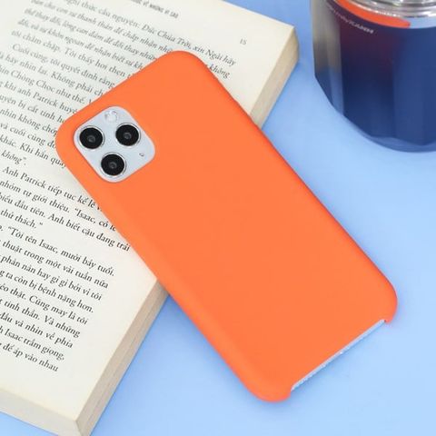 Ốp lưng iPhone 11 Pro nhựa dẻo LIQUID SILICONE B JM Clementine (Cam)