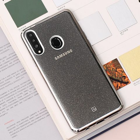 Ốp lưng Galaxy A20S Nhựa dẻo Skycloud II JM TPU Bạc