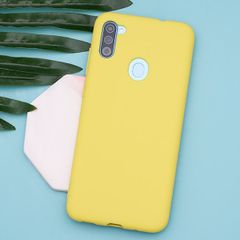  Ốp lưng Galaxy A11 Nhựa dẻo THICK CANDY JM Mù tạt 