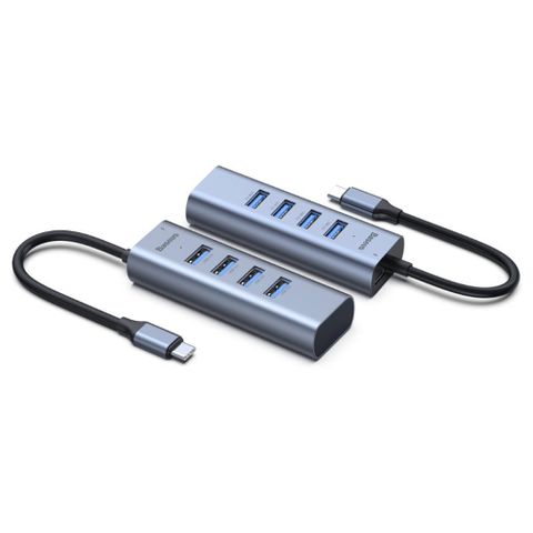 Hub Chuyển Baseus Type C To 4 Port Usb 3.0 + Type C Lv446-gy