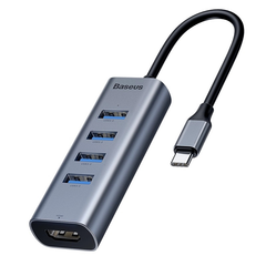  Hub Chuyển Type C To Usb 3.0 Và Hdmi Baseus Enjoy Series Lv444-gy 