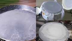  Làm bánh cuốn bằng chảo chống dính, nồi cơm điện hay nồi hấp để bánh ngon 