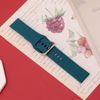 Dây silicone đồng hồ Samsung/Huawei/khác 20 mm xanh M04-01-20