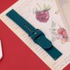 Dây silicone đồng hồ Samsung/Huawei/khác 20 mm xanh M04-01-20