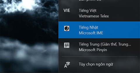 Cách chuyển ngôn ngữ tiếng Nhật sang tiếng Việt trên laptop Windows 10