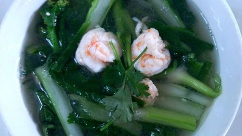 2 Cách nấu canh cải ngồng nấu tôm ngon khó cưỡng, nhanh chóng tại nhà