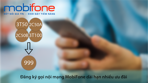 Đăng ký các gói gọi nội mạng MobiFone từ 30 phút gọi trở lên, giá rẻ