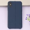 Ốp lưng iPhone X Nhựa dẻo Lichi Pu Case OSMIA Xanh Dương
