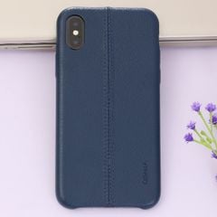  Ốp lưng iPhone X Nhựa dẻo Lichi Pu Case OSMIA Xanh Dương 