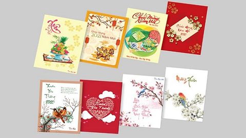 Tổng hợp 15 mẫu thiệp chúc mừng năm mới Tết Tân Sửu 2021 đẹp, ý nghĩa