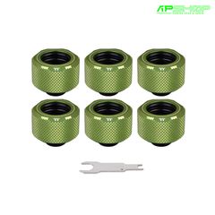  Fit Nối Thermaltake Pacific C PRO G1/4 PETG Tube 16mm OD Green ( 6 Fittitng ) 