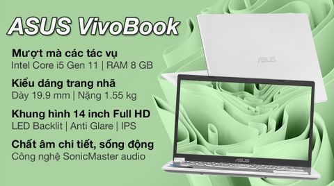 Laptop Asus VivoBook X415EA i5 1135G7/8GB/512GB/Win11 (EB637W)