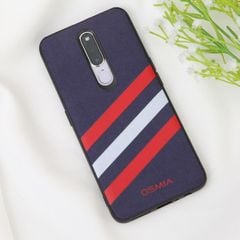  Ốp lưng Oppo F11 Pro giả da viền dẻo GYM PU OSMIA MWGCK001 trắng đỏ 