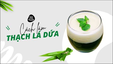 Cách làm thạch lá dứa tươi mát giải nhiệt ngon khó cưỡng