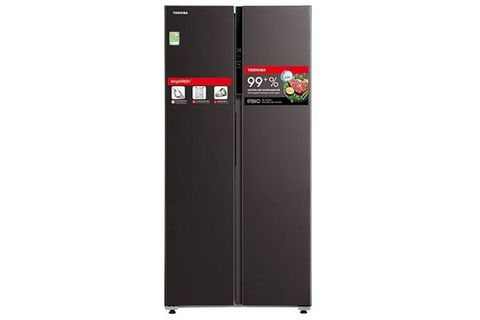 Tủ lạnh Toshiba Inverter 460 lít Side By Side GR-RS600WI-PMV(37)-SG