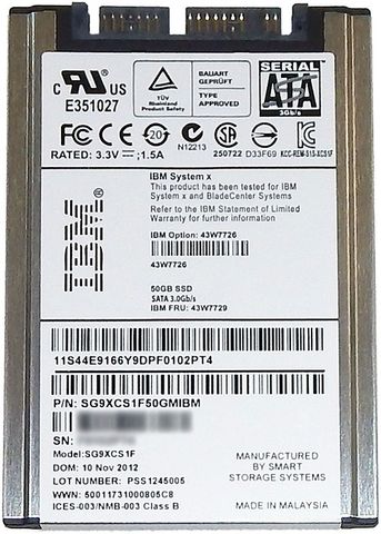 Ibm Ssd 43W7726 50Gb
