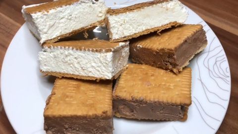 Cách làm kem sandwich - ice cream sandwich mềm ngon mát lạnh ăn cực đã