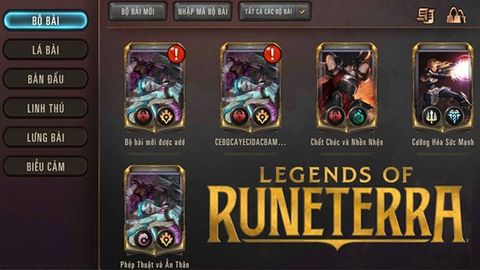 Cách thêm bộ bài bằng mã trong Huyền Thoại Runeterra đơn giản