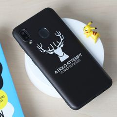  Ốp lưng Galaxy A20 Nhựa dẻo Solid Printing MEEKER Hươu đen 