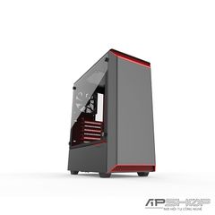  Phanteks Eclipse P300 Mid Tower Tempered Glass Black/ Red 